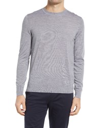 Theory Regal Crewneck Sweater In Cool Heather Grey At Nordstrom