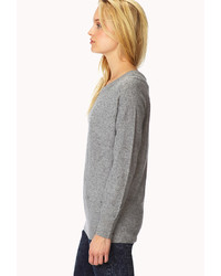 Forever 21 Rhinestoned Raglan Sweater