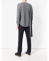 Chalayan Ribbed Scarf Sweater