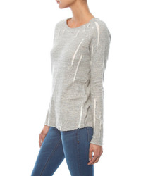 Generation Love Rick Distressed Double Knit Love Sleeve Pullover