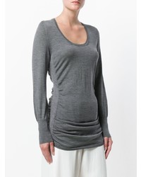 Le Tricot Perugia Ruched Sides Sweater