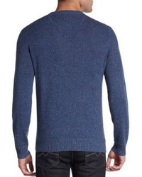 Saks Fifth Avenue BLACK Cashmere Crewneck Sweater