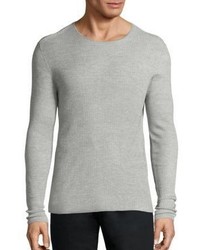 John Varvatos Silk Blend Long Sleeve Sweater