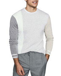 Reiss Simmy Regular Fit Crewneck Colorblock Sweater