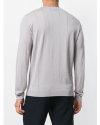 Giorgio Armani Striped Design Fitted Sweater