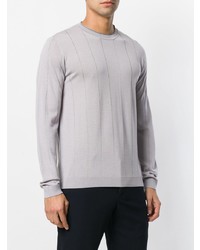 Giorgio Armani Striped Design Fitted Sweater