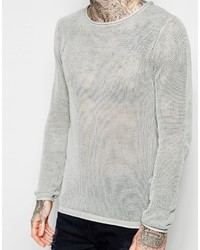 Lindbergh Sweater With Loose Knit In Gray