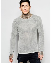 Lindbergh Sweater With Loose Knit In Gray