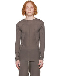 Rick Owens Taupe Cashmere Sweater