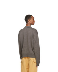 Jacquemus Taupe Wool La Maille Cavaou Sweater