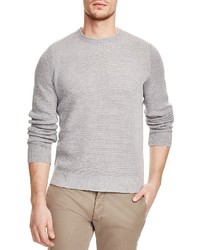 The Store At Bloomingdales Linen Textured Crewneck Sweater