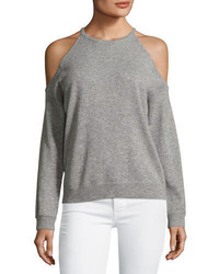 Theory Toleema B Cashmere Cold Shoulder Sweater