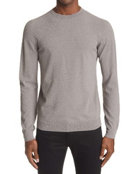 Giorgio Armani Tonal Texture Crewneck Sweater