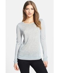 Trouve Mixed Knit Sweater Grey Medium