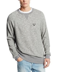 True Religion Distressed Pullover Sweatshirt
