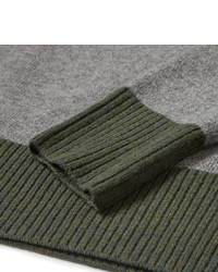 VISVIM Two Tone Knitted Wool Sweater