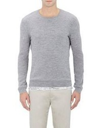 ATM Anthony Thomas Melillo Waffle Stitched Sweater Grey