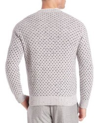 Brunello Cucinelli Wool Cashmere Blend Birdseye Sweater