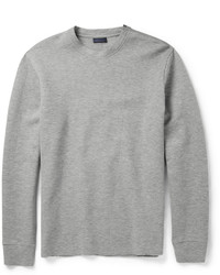 Lanvin Zip Shoulder Cotton Blend Jersey Sweatshirt