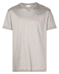 Alexander McQueen 3d Logo Embroidered T Shirt