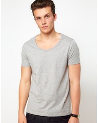 Asos T Shirt With Bound Scoop Neck