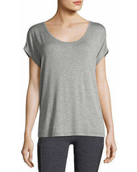 Beyond Yoga Back Out Strappy Short Sleeve Tee