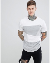 Ringspun Block T Shirt Grey