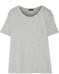ATM Anthony Thomas Melillo Boyfriend Slub Cotton Jersey T Shirt Light Gray