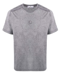 Stone Island Central Embroidered Logo T Shirt
