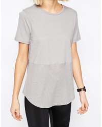 Asos Collection Contrast Ribbed Panel T Shirt