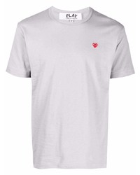 Comme Des Garcons Play Comme Des Garons Play Logo Embroidered T Shirt