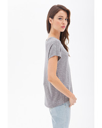Forever 21 Contemporary Heathered Knit Tee