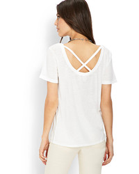 Forever 21 Contemporary Knit Crossback Tee