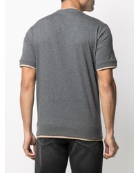 Brunello Cucinelli Contrast Insert T Shirt