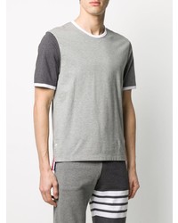 Thom Browne Contrast Sleeve Cotton T Shirt