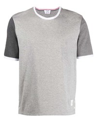 Thom Browne Contrast Sleeve Cotton T Shirt