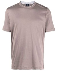 Barba Contrast Trim Cotton T Shirt