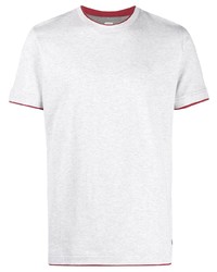 Eleventy Contrast Trim Short Sleeve T Shirt