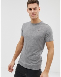 Hollister Core Crew Neck T Shirt Seagull Logo In Grey Marl