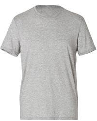 Vince Cotton Crew Neck T Shirt In Grey