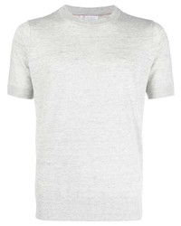 Brunello Cucinelli Cotton Linen Crewneck T Shirt