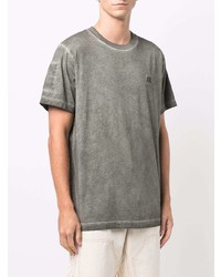Helmut Lang Distressed Logo Patch Military T Shirt