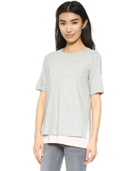Vince Double Layer Colorblock Tee