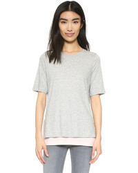 Vince Double Layer Colorblock Tee