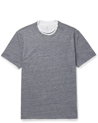 Brunello Cucinelli Double Layer Cotton Jersey T Shirt