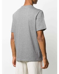Brioni Embroidered Logo Cotton T Shirt