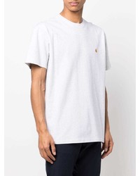 Carhartt WIP Embroidered Logo Cotton T Shirt