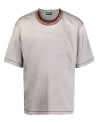 Diesel Embroidered Logo Cotton T Shirt