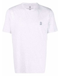 Brunello Cucinelli Embroidered Logo T Shirt