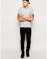 Asos Fitted Fit T Shirt With Crew Neck And Stretch